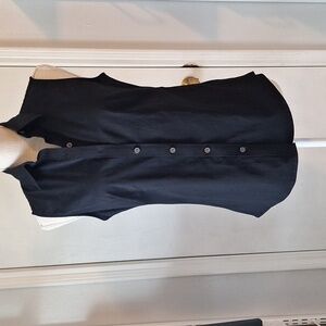 Collard Buttondown Sleeveless Shirt